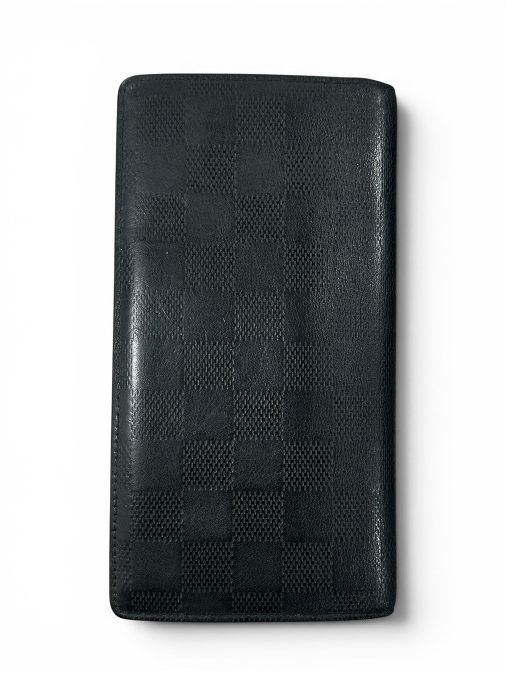 Louis Vuitton Black Damier Infini Leather Embossed Brazza Wallet
